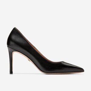 Cole Haan Women's Mckeyla Pumps 85MM in French Black Calf Size 7